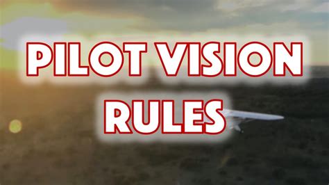 vision requirements for pilots license